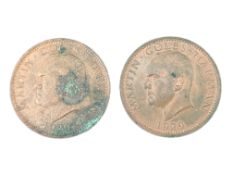 TWO 1929 LUNDY ISLAND ONE PUFFINS