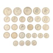 COLLECTION OF BRITISH CIRCULATED SILVER COINS