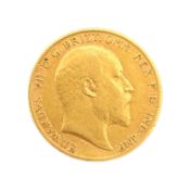 1909 KING EDWARD VII GOLD HALF SOVEREIGN