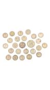 COLLECTION OF BRITISH CIRCULATED SILVER COINS