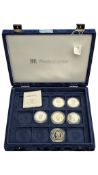 WESTMINSTER COLLECTION QUEEN ELIZABETH II 75TH BIRTHDAY SILVER COIN COLLECTION
