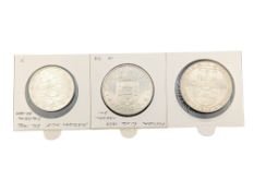 THREE PORTUGUESE SILVER COINS