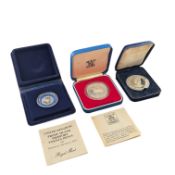 1977 SILVER JUBILEE SILVER PROOF CROWN & TWO OTHERS