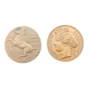 1918 THE INNER TEMPLE BRONZE WWI SERVICE MEDAL