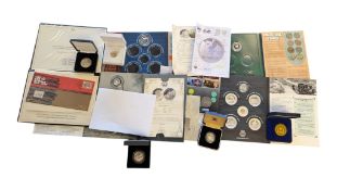 LONDON MINT - COLLECTION OF CONTEMPORARY COMMEMORATIVE MINT SILVER COINS