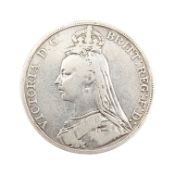 1890 QUEEN VICTORIA SILVER CROWN