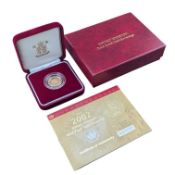 2002 QUEEN ELIZABETH II GOLD PROOF HALF SOVEREIGN