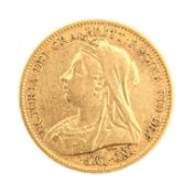 1898 QUEEN VICTORIA GOLD HALF SOVEREIGN