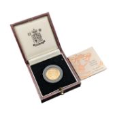 1999 QUEEN ELIZABETH II GOLD PROOF SOVEREIGN