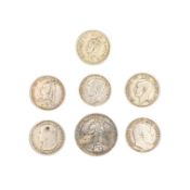 COLLECTION OF CIRCULATED SILVER COINS & OTHER EXAMPLES