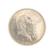 1911 90TH BIRTHDAY OF PRINCE REGENT LUITPOLD SILVER ZWEI MARK