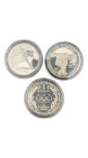 THREE 20TH CENTURY USA SILVER DOLLARS