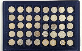 COLLECTION OF LIMITED EDITION BRITISH FIFTY PENCE COINS