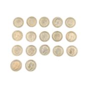 COLLECTION OF BRITISH CIRCULATED SILVER ONE FLORINS