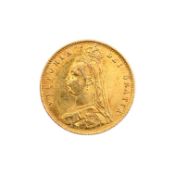 1887 QUEEN VICTORIA GOLD HALF SOVEREIGN