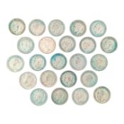 COLLECTION OF BRITISH SILVER SIXPENCE