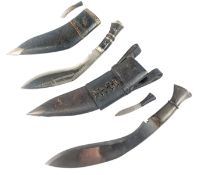 TWO NEPALESE KUKRI KNIFE DAGGERS