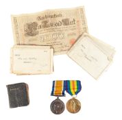 WWI FIRST WORLD WAR MEDAL PAIR - GLOUCESTER REGIMENT