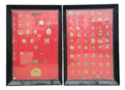 COLLECTION OF MILITARY UNIFORM CAP BADGES