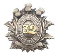 1863-1878 32nd 1st BATTALION MIDLOTHIAN VOLUNTEER RIFLE BADGE