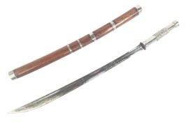 20TH CENTURY VINTAGE BURMESE DHA SWORD