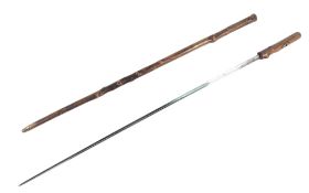 19TH CENTURY VICTORIAN WALKING STICK WITH CONCEALED BLADE