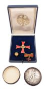 COLD WAR GERMAN ORDER OF MERIT & FRENCH SHOOTING MEDALLION