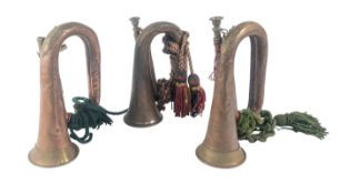 COLLECTION OF FIRST WORLD WAR & EARLIER MILITARY BUGLES