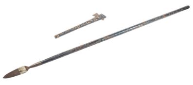 COLLECTION OF AFRICAN SPEARS & AXES