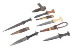 COLLECTION OF EAST AFRICAN SUDANESE ARM DAGGERS