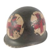 WWII SECOND WORLD WAR US M1 MEDIC HELMET