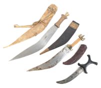 COLLECTION OF AFRICAN TRIBAL DAGGERS
