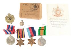 WWII SECOND WORLD WAR MEDAL GROUP