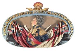 EARLY 20TH CENTURY NELSON PAINTED WOODEN SIGN