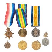 WWI FIRST WORLD WAR MEDAL GROUP - SOMERSET LIGHT INFANTRY