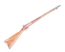 19TH CENTURY BRITISH 2 BAND ENFIELD PERCUSSION CAP RIFLE