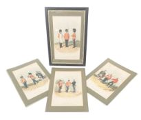 COLLECTION OF RICHARD SIMKIN LITHOGRAPH PRINTS