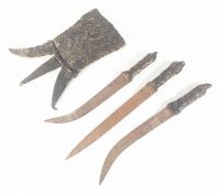19TH CENTURY SUDANESE MAHDIST PEOPLE TRIPLE DAGGER