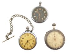 WWII SECOND WORLD WAR GENERAL SERVICE TRADE PATTERN STOP WATCHES