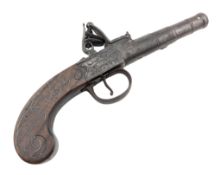18TH CENTURY KING OF LONDON FLINTLOCK PISTOL