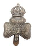 WWI FIRST WORLD WAR 14TH ROYAL IRISH RIFLES CAP BADGE