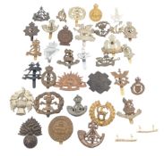 COLLECTION OF WWII SECOND WORLD WAR MILITARY CAP BADGES