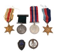 VICTORIAN VOLUNTEER FORCE MEDAL & WWII GROUP - GLOUCESTER VOLUNTEERS
