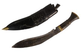 VINTAGE NEPALESE GURKHA REGIMENT KUKRI KNIFE