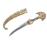 19TH CENTURY MOROCCAN JAMBIYA DAGGER