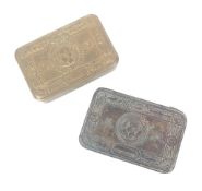 TWO WWI FIRST WORLD WAR PRINCESS MARY CHRISTMAS TINS