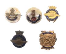 COLLECTION OF BRITISH MILITARY REGIMENT LAPEL PINS