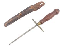 19TH CENTURY STILETTO DAGGER WITH TRIANGULAR SECTION BLADE