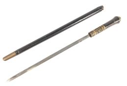 LATE 19TH CENTURY INDIAN SWORD STICK WITH CONCEALED BLADE