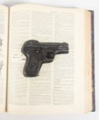 WWII SECOND WORLD WAR BELGIAN FN PISTOL HIDDEN IN A FRENCH ENCYCLOPEDIA